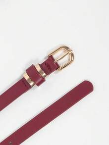 1/2条金色箔纸休闲波西米亚风细腰带，适合搭配连衣裙、牛仔裤，日常、约会、派对、假日等场合。 - 2pc紅色金色 - 查看 8