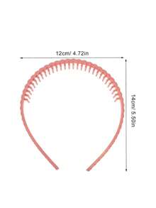 4 قطع شريط رأس للنساء لغسل الوجه مانع للانزلاق، شريط رأس بتصميم أسنان المشط، شريط رأس بتصميم موجي كاكسسوار شعر عصري