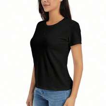 Women T-Shirts - Black - View 4