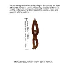 1 件可爱卡通悬挂系列毛绒玩偶 - 长臂猴、大猩猩、树懒、长臂猿、柔软填充玩偶装饰吊坠、窗帘系带、摄影道具、儿童生日礼物 - 彩色 - 查看 4