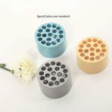 6 piezas (color aleatorio) Soporte de tallo de flor en espiral, herramienta de arreglo floral DIY, herramienta de fijación de tubo/maceta de flor en espiral, accesorio de soporte en espiral para arreglos florales de ramos de flores frescas