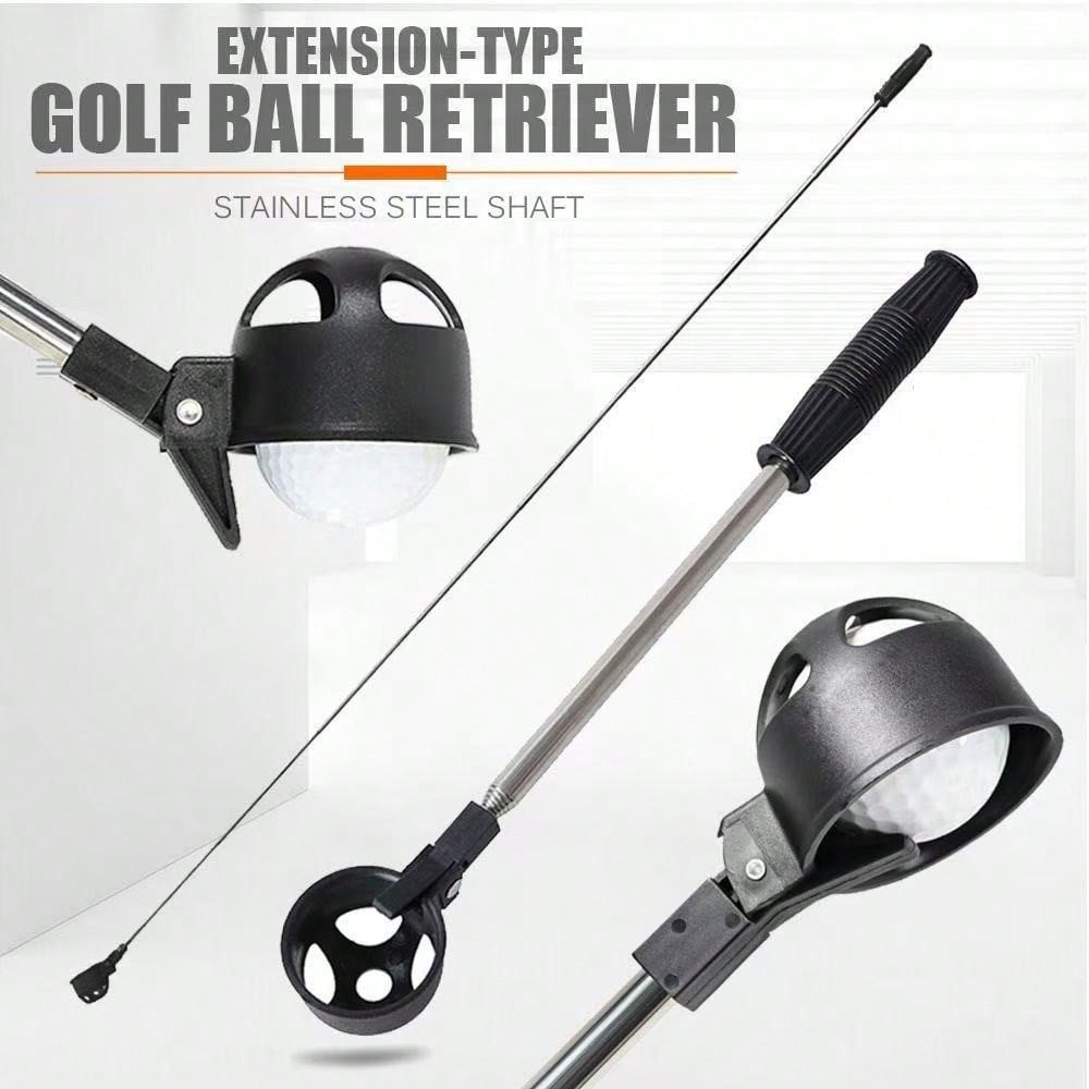 Recogedor de pelotas de golf telescópico de 8 secciones, recogedor de pelotas de golf de 204 cm de largo, accesorios de golf