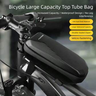 1 件全新自行车耳机包，硬壳自行车上管手机包，硬质 EVA 材质，节日礼物的理想之选