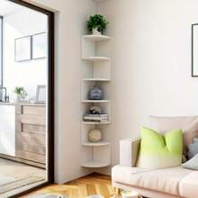 5-Tier Floating Wall Shelf, 86cm X 20cm Space-Saving Storage Rack For Home Decor, Suitable For Living Room, Bedroom, Office To Organize And Decorate Living Space
