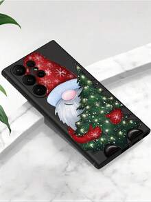 1个可爱圣诞老人和圣诞树图案防摔防滑黑色手机壳，兼容 17/17 Air/17 Pro/17 Pro Max，兼容荣耀，兼容红米，兼容三星Galaxy A04e/A05s/A13/A14/A15/A34/A35/A50/A52/A53/A54/S21/S22/S23/S24/S25/S25 Ultra，6A/7A/8A，12T/13T/14T，国际版，非国内版 - 黑色 - 查看 4