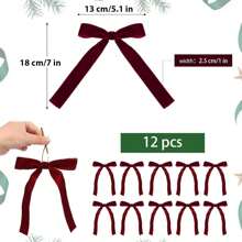 55pcs/24pcs/12pcs Ribbon Bow With Various Ribbon Bows Set Wall Decoration, Decorative Craft Bows For Party, Gift Wrapping, Wedding Decoration, DIY Accessories Birthday Decorations Party Decorations Backdrop , Colors For Gift Decoration And Making Hairpin Headwear Back To Valentine Day