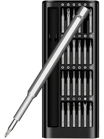 Precise Screwdriver, 24 In 1 Multi-Function Chromium Vanadium Alloy Steel Cr_V Accurate Screw Driver For Daily Household Repairs (1)