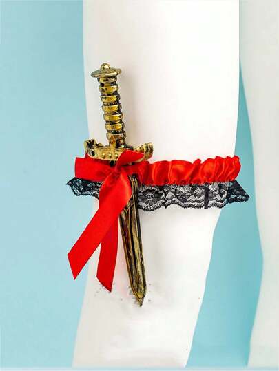 Carnival Lace Bow Foot Covers, Pirater Foot Covers, Performance Ball Supplies,Sexy Leg Covers, Christmas Masquerade Ball Props