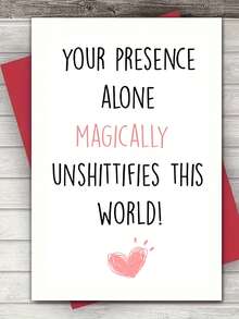 1PC Cute And Humorous Birthday Card Suitable For Giving To Companions, Friends, Brothers, Friends, Colleagues, Blessing Cards (Comes With Randomly Colored Envelopes) Back To School,Back To School,School Supplies - Multicolor - View 3