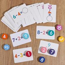 数学加减法学习玩具积木，数字分解学习，数学拼图匹配积木玩具，数字分解桌面游戏，适合男孩和女孩的桌面数字学习玩具 - 圣诞礼物 - 數學教具 - 查看 5