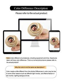 Bird's Nest Magic Hair Clip Straight Hair Bun Hair Piece Clip On Hairtail Extension Heat Resistant Synthetic Straight Chignon With Fluffy Donut Updo Natural Hairpiece Black Brown Blonde Hair Bun For Women Ponytail Holders Fashion Hair Suitable For Daily Wear 1PC - Multicolor - View 10