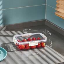 Refrigerator Storage Boxes - White Four Grid [drain and Keep Fresh] - View 4