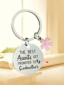 Godmother Proposal Gift; Unique Godmother Gift Ideas; Godmother Proposal Gift; Aunt Christening Gift; Best Godmother Necklace For Women; Women's Gift Slogan Casual Chic Party Cute Elegant Stainless Steel Mother's Day - Silver - View 3