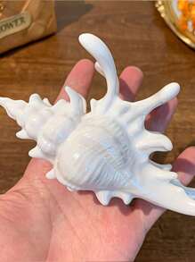 发夹 1 件海洋系列贝壳发爪夹，优雅的个性化发饰，适合休闲聚会、工作、旅行、海滩照片、服装搭配发饰、学校用品、大学秋季配饰