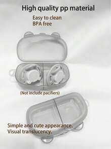 便携式婴儿奶嘴盒，可容纳 2 个奶嘴进行替换，奶嘴盒适用于婴儿奶嘴容器，适用于旅行公园奶嘴盒（不包括奶嘴）