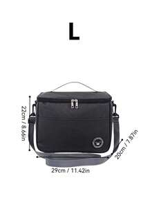 1 hộp đựng cơm trưa màu xanh navy, túi xách, túi cách nhiệt vuông, túi đựng cơm bento dày bằng giấy bạc, dành cho nhân viên văn phòng, học sinh mang theo bữa ăn, túi dã ngoại dung tích lớn - Nhiều màu - Xem 19