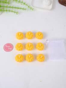 1/9PCS/Halloween Pumpkin Aromatherapy Candle Set Gift Box, Pumpkin Candles, Suitable For Wedding Venues, Halloween Holiday Venues, Restaurants, Living Rooms, Yoga Studios, Meditation, Birthday Candles, Mother's Day Gifts, Valentine's Day Gifts, Birthday Gifts, Adult Gifts, Wedding Candles, Home Decoration, Room Decoration, Fragrance Enhancement And Deodorization. Including Transparent Stiff Yarn Bags And Customized Label Cards