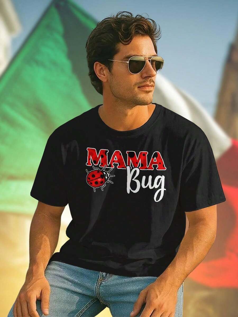 Mama Bug T Shirt Uomo Moda Casual Maglietta Estiva Cotone Morbido Comfort Stile  Outfit Versatile Offerta Regalo Idea Unica Must Have Nuova Collezione