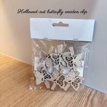 2026 Cleme de lemn pentru decorațiuni de Crăciun pentru casă, Cleme de lemn pentru brad de Crăciun, Cleme de lemn pentru decorațiuni de petrecere / 6 buc Decorațiuni de Crăciun Pijamale de Crăciun Cadouri de Crăciun Decor de Crăciun - Multicolor - Vizualizare 2