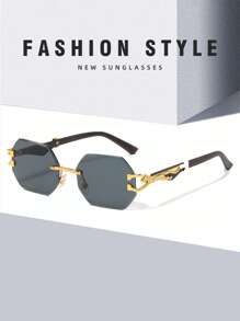 1 件时尚豹纹男士太阳镜