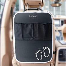 1PC Car Seat Back Protector Pad For Baby - Anti-Kick Mat, Universal Fit, Black Kick Pad For Car Seat Interior Protection - Multicolor - View 10