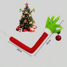 Elf Christmas Tree Decoration Doll Green Fur Monster Arm Doll Elf Decorations Xmas Room Tree Decor Party Supplies Room Tree Decor - Green - View 7