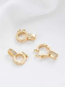 1 件 14K 镀金多功能吊坠扣，手工珠宝 DIY 珍珠吊坠扣配件