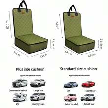 Cubierta de asiento de coche para mascotas de talla grande, protector de asiento delantero impermeable, para SUV, camioneta y sedán, sistema de confort de viaje para mascotas