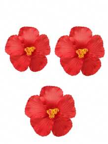 1/3支芙蓉花仿真花，夏威夷派对夏季DIY装饰，草裙舞会发饰 - 彩色 - 查看 20