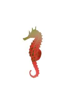 1/3 piezas Caballitos de mar que brillan en la oscuridad, decoración simulada de TPU para acuarios de peces - decoración de paisaje de caballitos de mar de silicona fluorescente para pecera - Multicolor - Ver 13