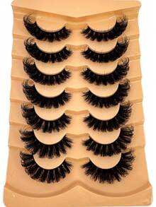 14Pairs/2boxes Of Luxurious Fluffy False Eyelashes - Thick, Wispy, 3D Volume, Reusable, Soft, Lightweight, Faux Mink Strip Lashes For Dramatic Eye Makeup Look, Natural Full False Eyelashes Volumized Eyelash Extension Travel Essentials Makeup Tools Strip Lashes,Lashes,Eyelashes,Fake Lashes