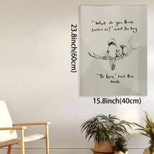 Framed Book Page Art - Heartfelt Mounted Quote From The Popular Charlie Mackesy Book The Boy, The Mole, The Fox And The Horse.Canvas Poster