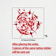 5 cái/bộ thiết kế hình xăm lời nguyền hoạt hình phong cách tối, hình xăm tạm thời cosplay gợi cảm bền bỉ, hình xăm giả dễ thương nhiều màu sắc không thấm nước cho nam và nữ, kéo dài 1-5 ngày - Nhiều màu - Xem 11