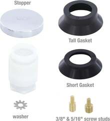 EstiloDanco, Cromado, 80811 Tope De Tina Con Punta TáCtil, 2 X 2 X 2.25 PulgadasVersióN Mejorada - Tapón para tina - Ver 7