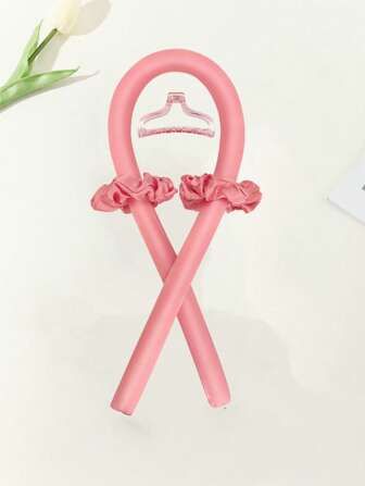 1pc Black Hair Curler For Hair Styling. Reusable Heatless Curling Rod Headband No Heat Silk Ribbon Curling Rod Hair Roller Curls With Hair Claw Clip Slouchy Natural Soft Wave DIY Hair Rollers Styling Tool For Sleep In Overnight Heatless Curling Rod Headband, Hair Curlers, Curly Hair Brush, Rollers, Curly Hair Products, Curler, Hair Roller, Hair Hair Curlers, Rollers, Curly Hair Products, Curler, Rollers For Hairdressing Equipment, Accessories, Hair Curl, Curly Hair Tools, Hair Roller, Christmas,Curly Hair, Hair Curler, Hair Rollers, Heatless Curl, Heatless Curls, Rollers, Hair Curlers, Curly Hair Products, Hair Curl, Hair Roller, Rollers For Hair, Curly Hair Tools, Heatless Curlers,Hair, Accessories, Hair Products, Hair Tools, Hair Stuff, Hair Care, Curly Hair Brush, Barber, Barber Accessories, Hairdressing Equipment,Heatless Waves,Travel Essentials,Hairstyle,Hairdressing