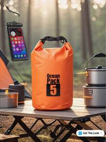 1pc Women's Latest Crossbody Bag, 2L/5L/10L/15L Capacity, PVC Outdoor Sports Camouflage Waterproof Bag, Multi-Functional Waterproof Pouch, Swimming Portable Rafting Bag, Outdoor Sports Waterproof Bag, Hot-Selling Cross-Border One Shoulder Bag, Large Capacity Outdoor Waterproof Backpack For Diving, Rafting, Swimming, Beach, Hiking Ladies Elegant Shoulder Bag - Multicolor - View 5