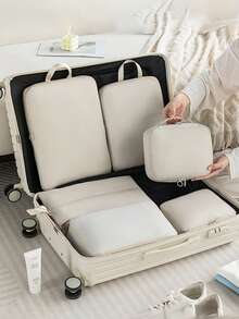 8-1 Travel Bag, Multi-Functional Storage Bag, Travel Storage Bag, Clothing Classification And Organization Bag, Summer Travel Luggage Packing Bag, Suitcase Clothing Storage Bag, Travel Clothing Organization Includes Makeup Bag, Luggage Storage Bag