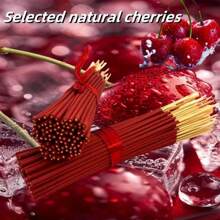 20/50/100/200pcs Cherry Scented Incense Sticks, 8.66 Inches, Suitable For Yoga And Meditation, Purify The Mind, Eliminate Negative Energy