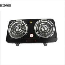 Estufa eléctrica de doble cabezal para uso doméstico colores aleatorios cocina rápida y eficiente ahorro energía - Tipo de Enchufe A USA (110-127V) - Ver 4