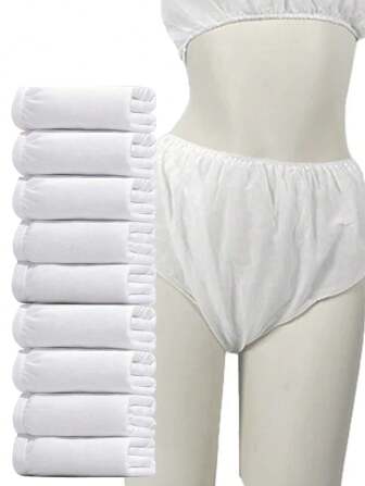 30 st. non-woven tyg andningsbara engångstrosor unisex affärsresor hotell spa tvättfria trosor menstruationsunderkläder