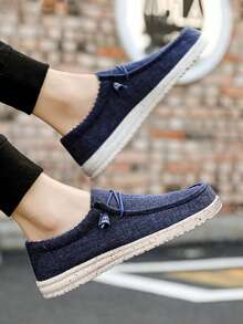 男士休闲亚麻透气一脚蹬鞋，随机鞋底，舒适轻便百搭乐福鞋，大码39-48，适合上班，聚会，学生，城市送礼，夏季平底鞋，适合休闲，户外，日常通勤，工作，派对，音乐节，万圣节，校园，学生，教师，青年，中年，旅行，秋冬舒适休闲跑步运动鞋老款 - 彩色 - 查看 8