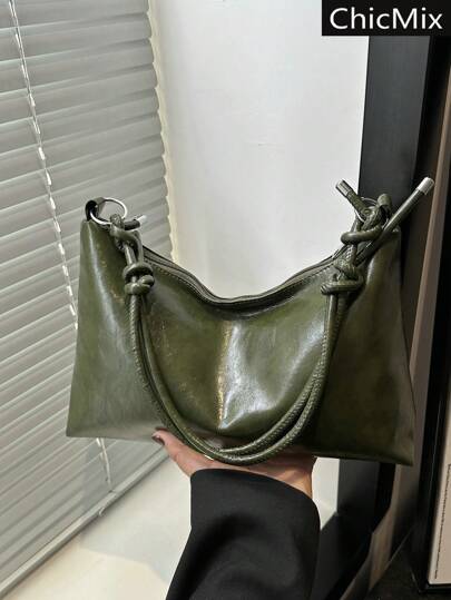 Bolso de medialuna minimalista y de moda, versátil bolso bandolera y de hombro, adecuado para compras, carteras, compras, mujeres jóvenes, estudiantes universitarios, recién llegados, trabajadores de cuello blanco. Son muy adecuados para oficinas, universidades, trabajo, negocios, viajes al trabajo, actividades al aire libre, viajes y salidas