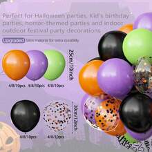 Set de 20/40/50 globos de Halloween, globos de látex de 10 pulgadas perfectos para decoración de fiesta de Halloween