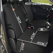 Cubierta de asiento de coche para mascotas de talla grande, protector de asiento delantero impermeable, para SUV, camioneta y sedán, sistema de confort de viaje para mascotas