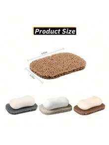 1/4 件肥皂架垫，防滑肥皂条保存器自排水肥皂提升垫适用于肥皂盒适用于淋浴厨房浴室旅行酒店清洁用品家居浴室装饰秋季装饰返校 - 彩色 - 查看 7