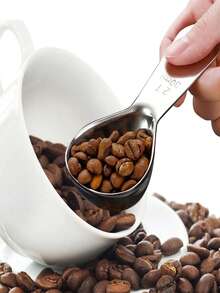 1 件不锈钢水滴形咖啡勺，15ml/30ml 量勺，适用于咖啡豆、粉末、烘焙、调味料 - 彩色 - 查看 2