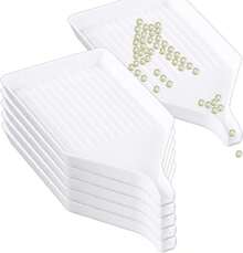 6PCS Diamond Art Painting Sorting Trays – 3.8x2.8 Inch Plastic Diamond Art Painting Bead Sorting Trays Organizer Diamond Painting Accessories And Tools For DIY Crafts Rhinestone Sorting Tray