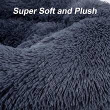 Orthopedic Dog Bed Comfortable Donut Cuddler Round Pet Beds Ultra Soft Washable Dog And Cat Cushion Bed (20''/23''/30'') (23'', Grey-Blue),11275855 - 灰色 - 查看 5