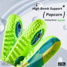 [1 par de plantillas ortopédicas extremadamente cómodas] Plantillas ortopédicas NAFOING 4D 1 par - Con almohadilla de talón de EVA y cojín amortiguador con cojín de aire - Transpirables, plantillas deportivas, extremadamente cómodas, alta absorción de impactos, secado rápido - Multicolor - Ver 7