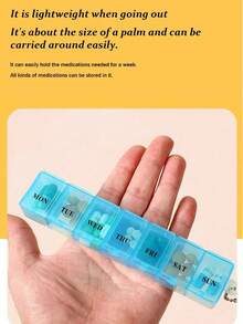 Upgraded Pre-Cut Medication Patch Pill Box, Travel Daily Pill Box, Travel Essential Mini Pill Bottle, 7-Day Pill Box, Travel Pill Box, Pill Box, Pill Rack, Medicine Storage Box, Travel Essential - Multicolor - View 4